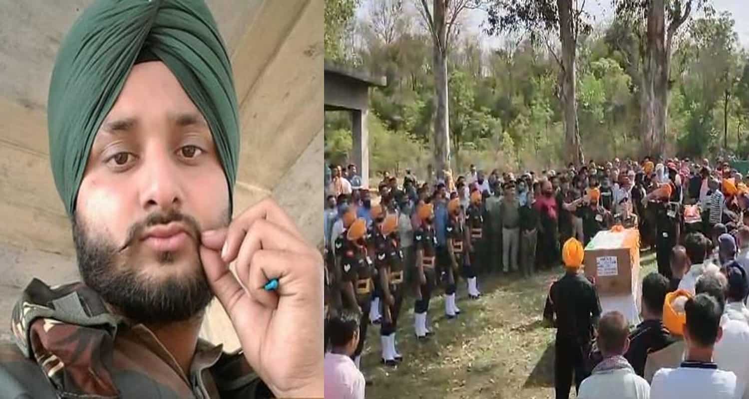 Himachal kangra fatehpur army jawan jasveer singh cremated with military honors