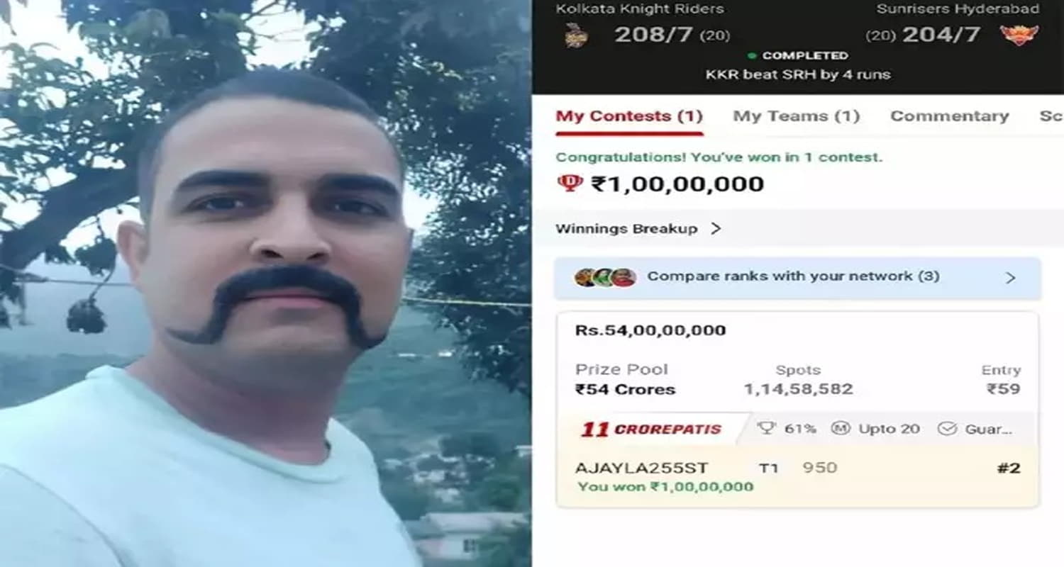 Himachal bilaspur district dream 11 match multi task worker win 1 crore