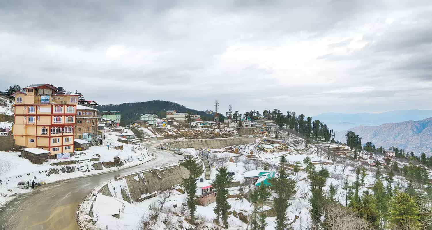 Weather update snowfall rainfall shimla himachal pradesh