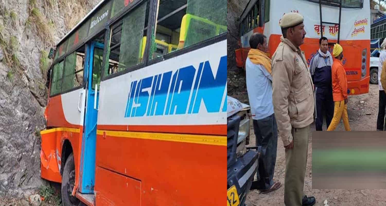 Himachal bilaspur district shri naina devi temple up woman crushed private bus