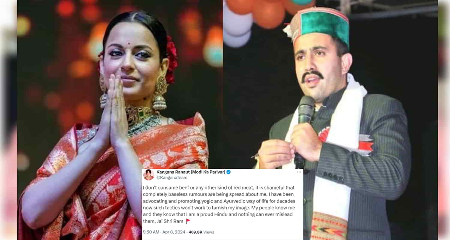 I don t eat beef the rumors are baseless and shameful kangana