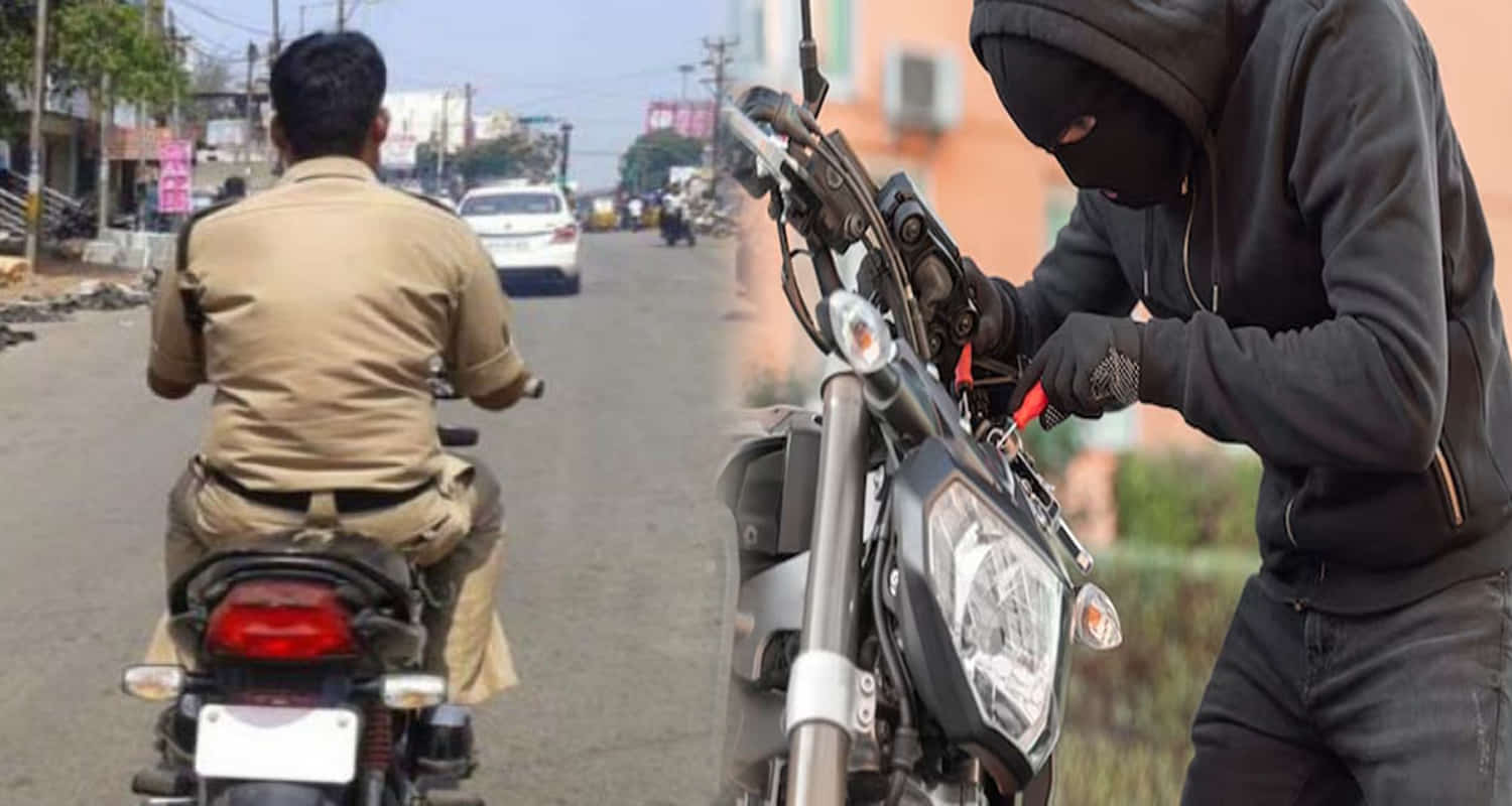 Himachal una policeman bike stolen catch bike thief