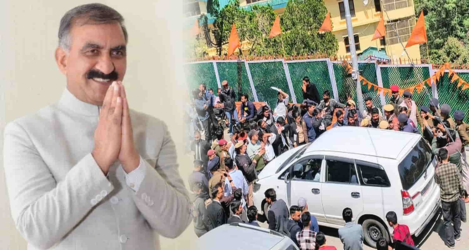 Uproar over saffron flags on hindu new year in hpu sfi