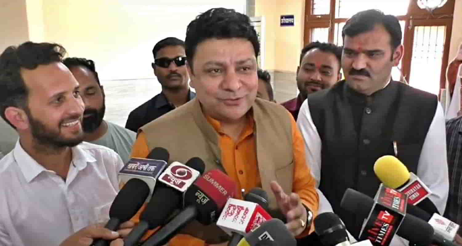 Cm sukhu sudhir sharma dharamshala bjp congress statement