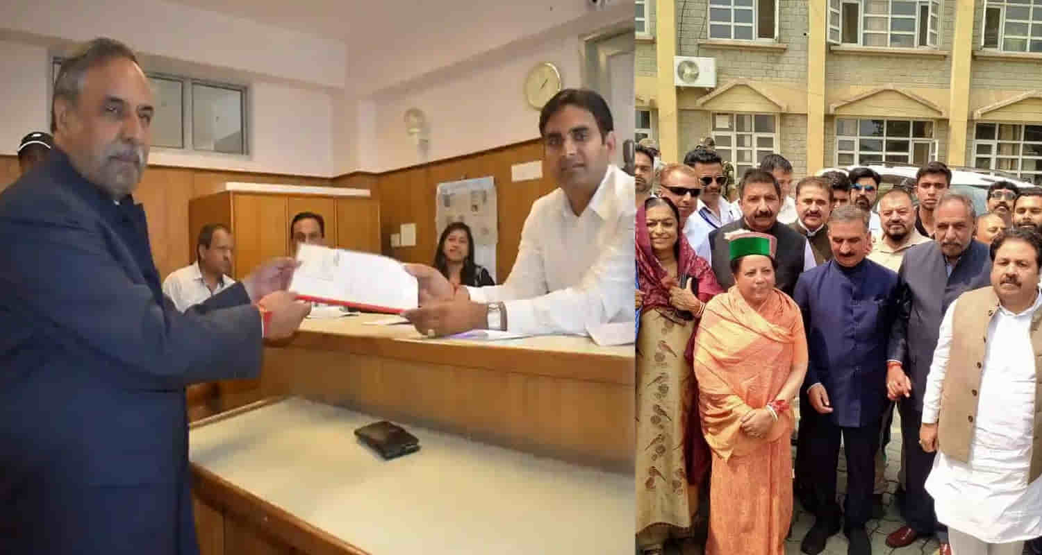 Himachal kangra lok sabha seat congress candidate anand sharma file nomination cm sukhu