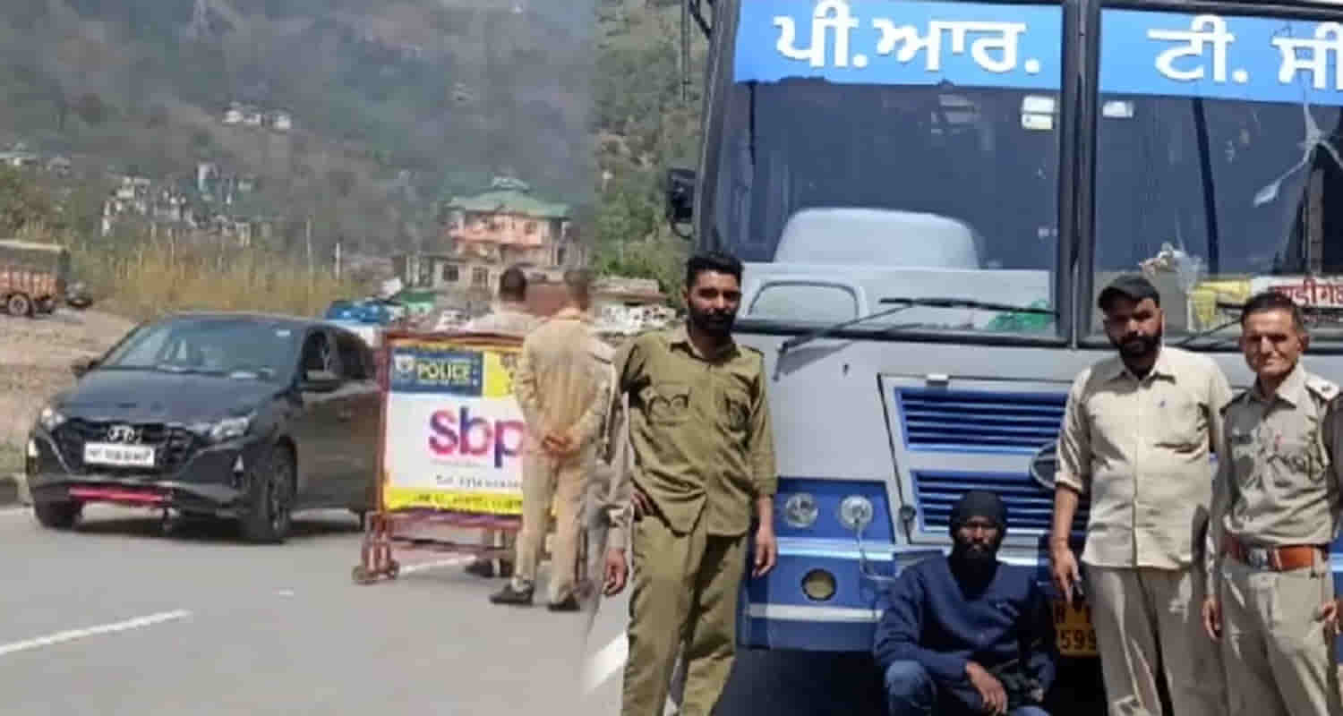 Himachal mandi punjab roadways bus kerala youth arrested charas