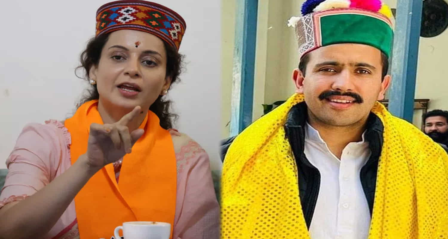 Kangana ranaut star campaigner congress vikramaditya singh best wishes elder sister mandi seat