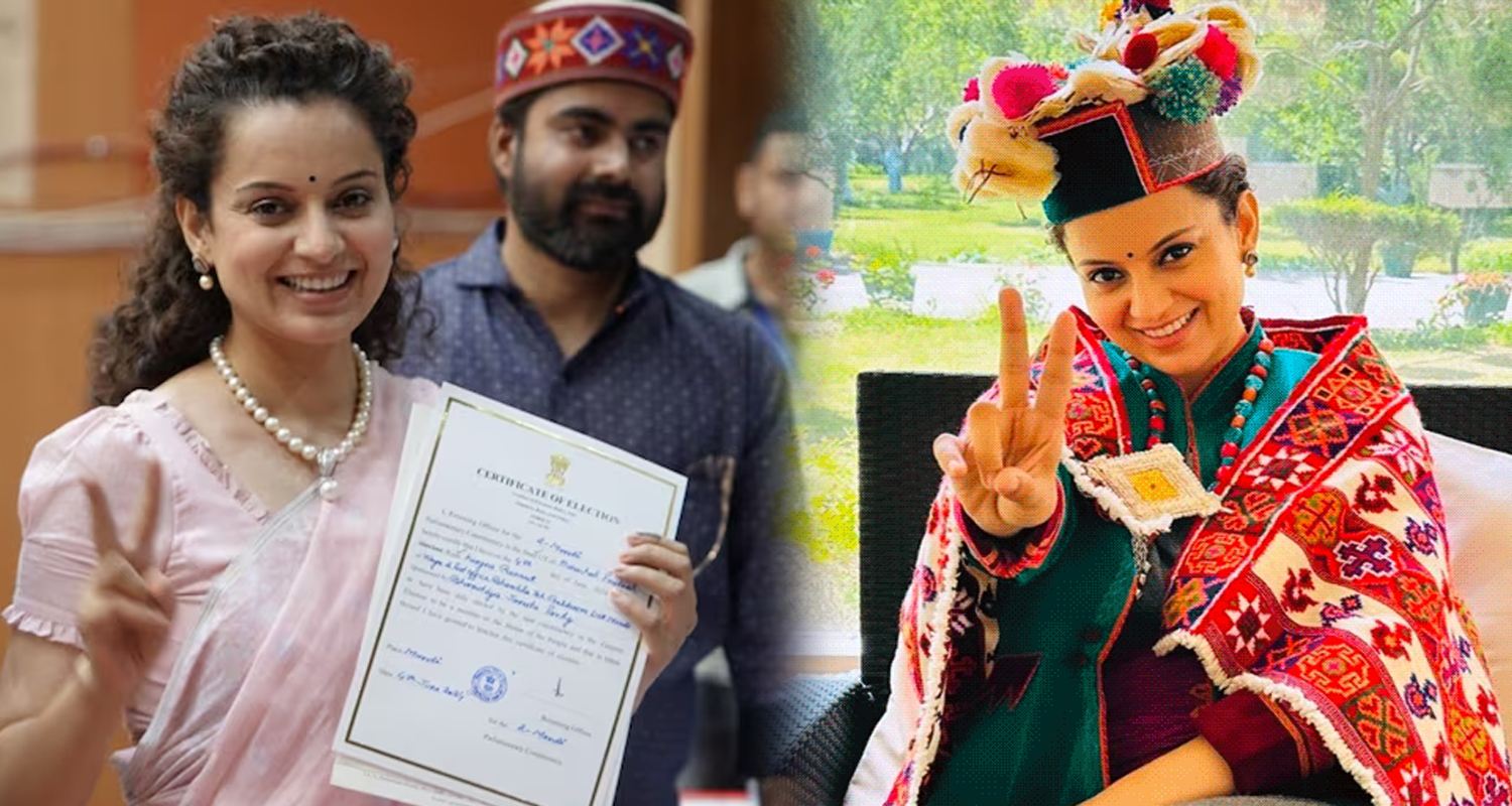 Bjp kangana ranaut won mandi parliamentary seat himachal defeats vikramaditya singh