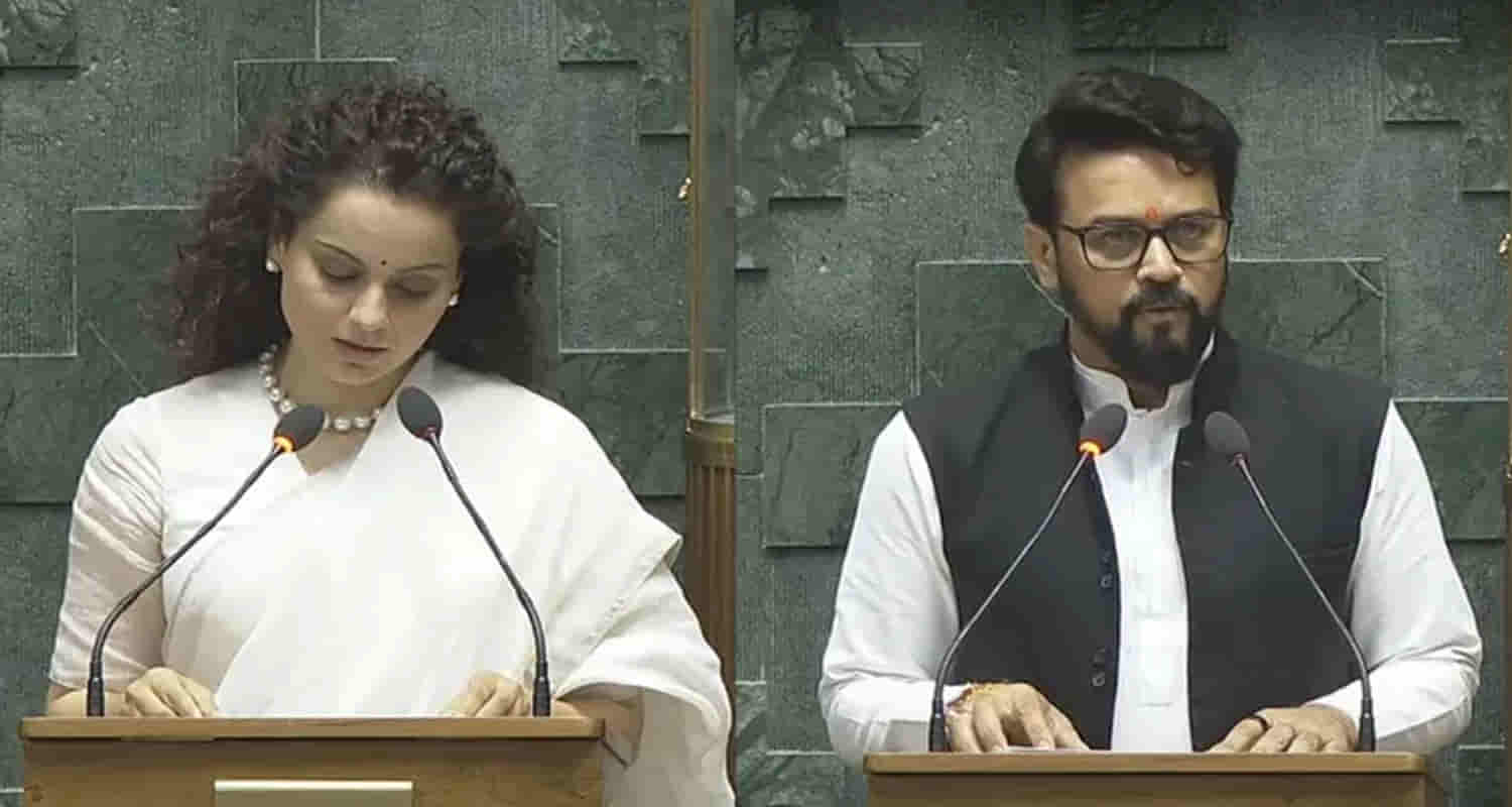 Pm modi swearing in ceremony anurag thakur and kangana ranaut took oath himachal shimla