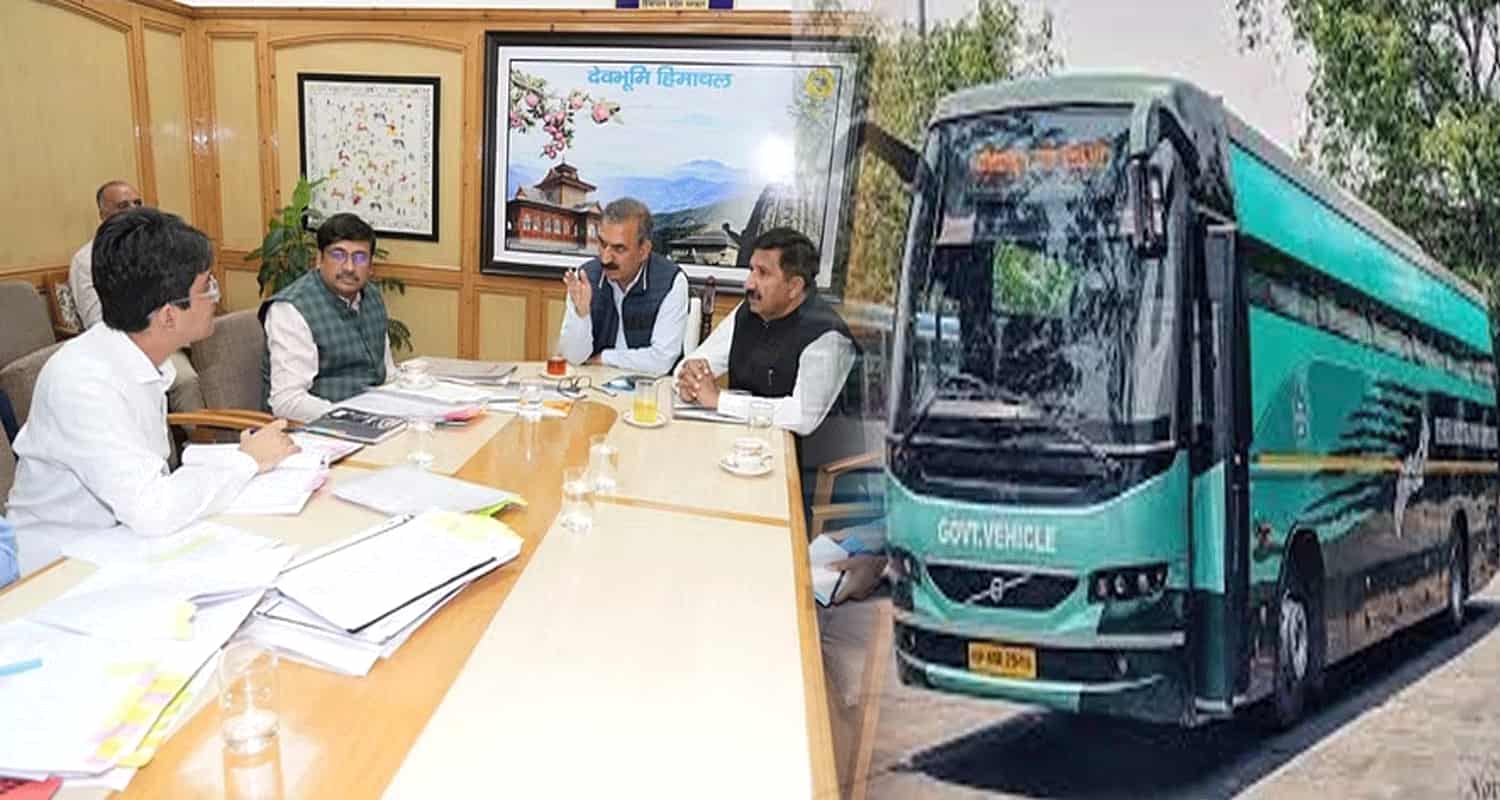 Himachal new hrtc electric buses shimla cm sukhwinder singh sukhu