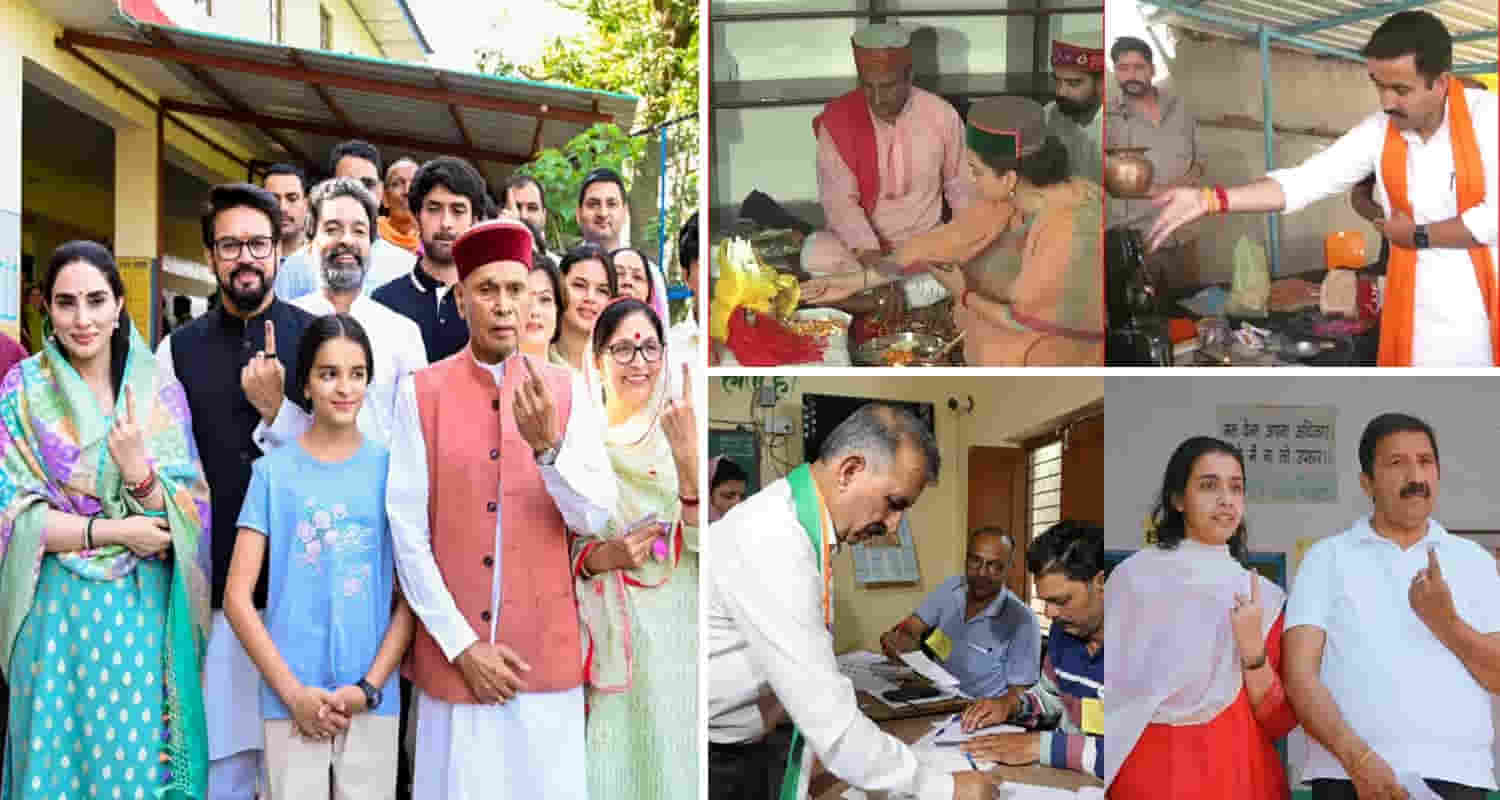 Record voting in himachal 48 3 percent voting till 1 pm