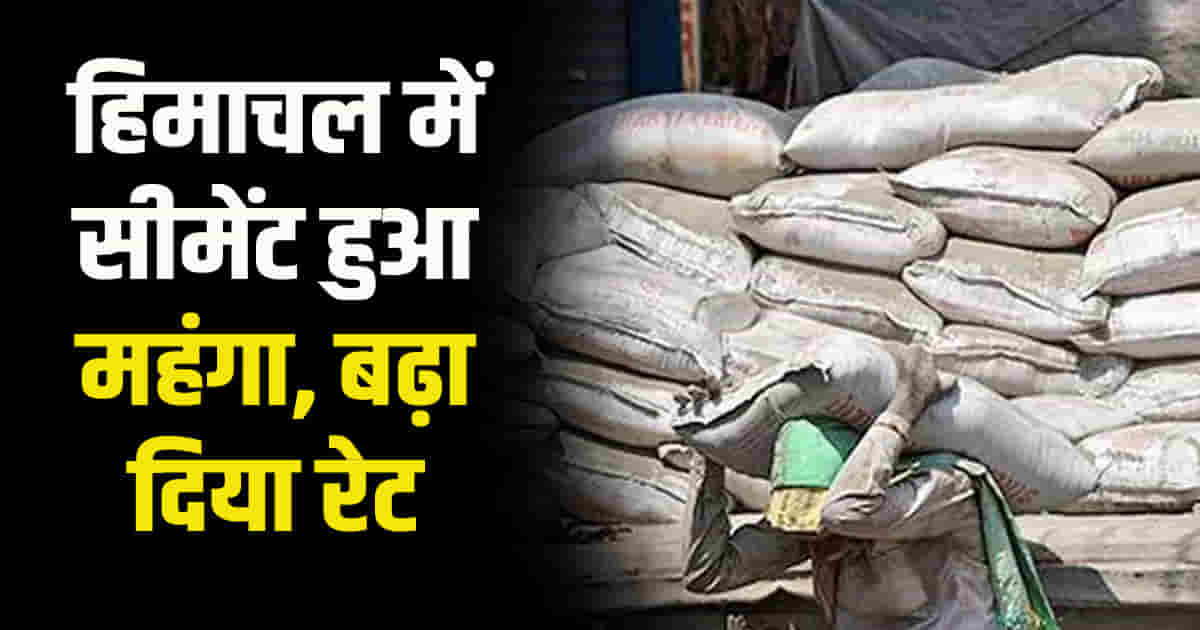 Cement companies in himachal increased price of cement by rs 10 per bag