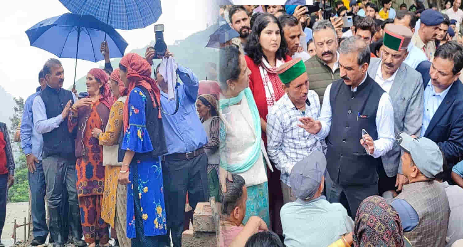 Cm sukhu announced give money building houses free gas and food samej village rampur shimla