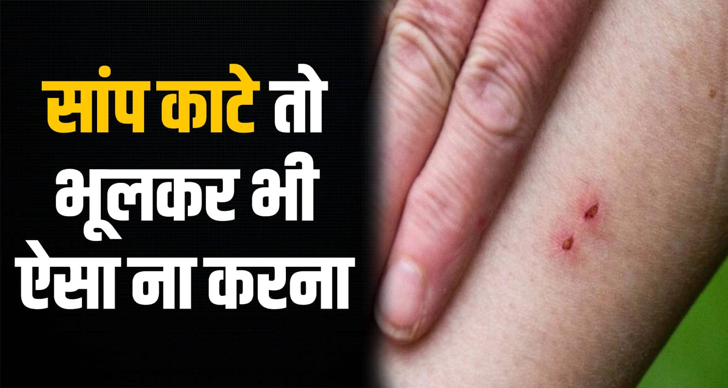 Snake bite cure tips health care monsoon