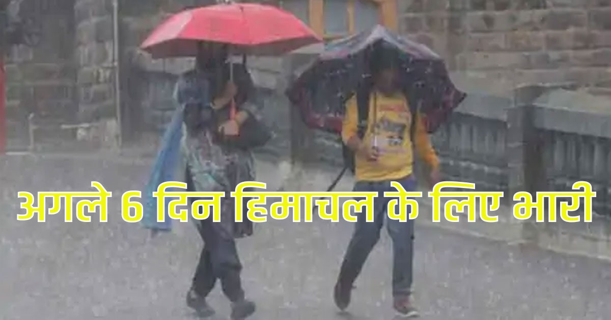 Shimla himachal weather monsoon rainfall alert yellow orange