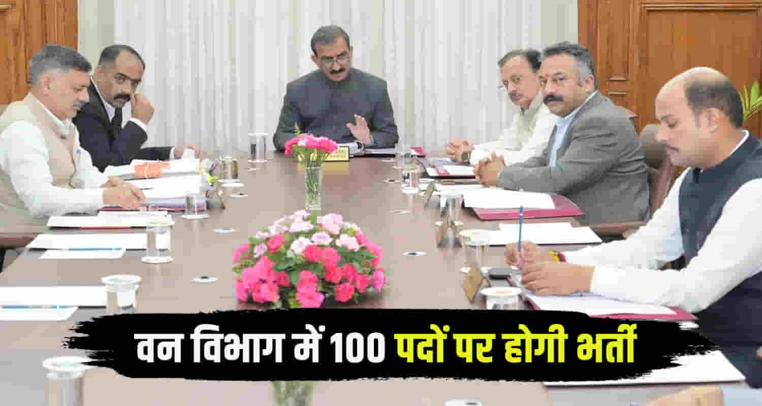 Himachal cabinet meeting cm sukhu announced recruitment 200 posts various departments