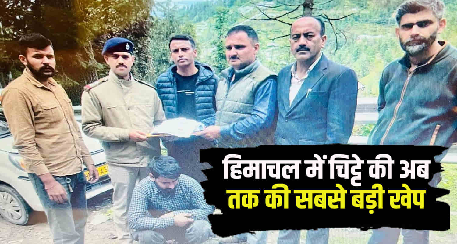 Large consignment chitta recovered from kashmiri man in kotkhai shimla himachal news