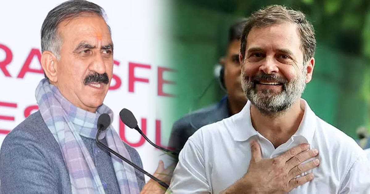 Sukhu government schemes rahul gandhi praise himachal
