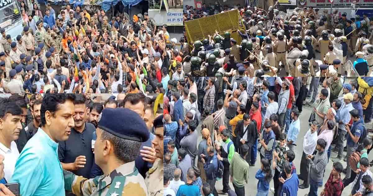 Himachal news sanjauli masjid case fir against 400 500 people after lathi charge three cases registered