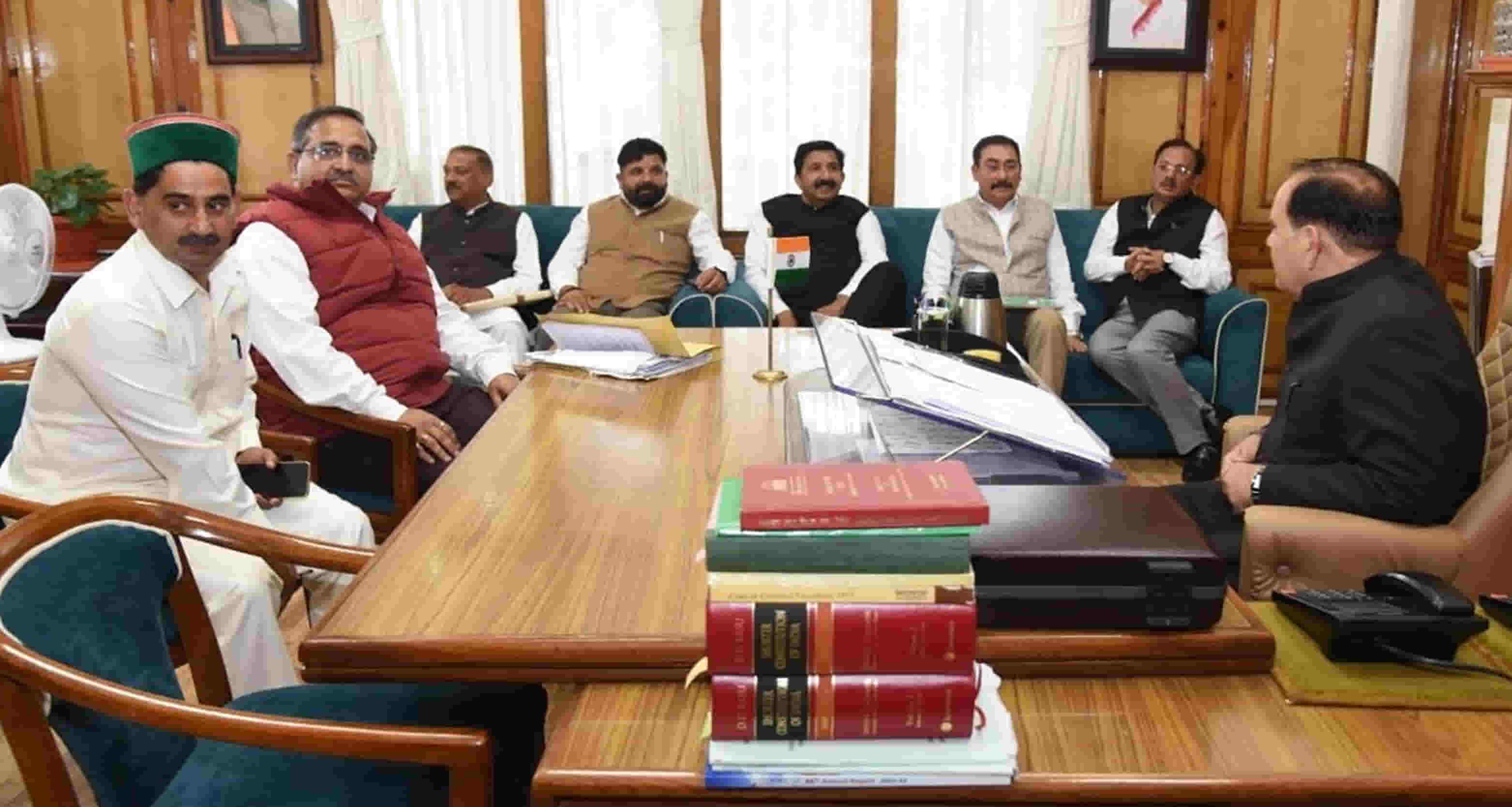 Deadlock between speaker kuldeep pathania and bjp members himachal assembly ended today