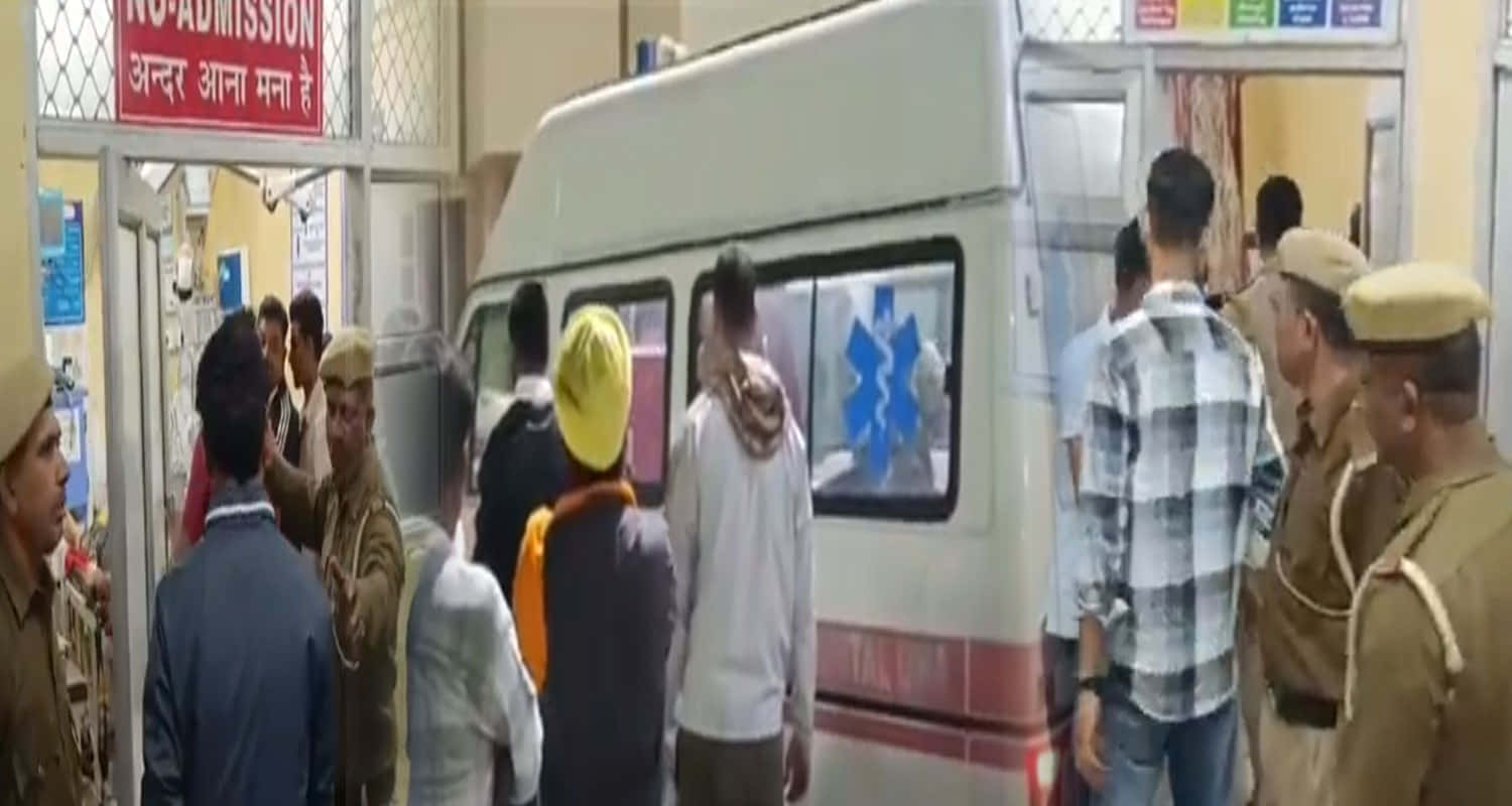 A person opened fire on a father and son late night in amb una district of himachal pradesh