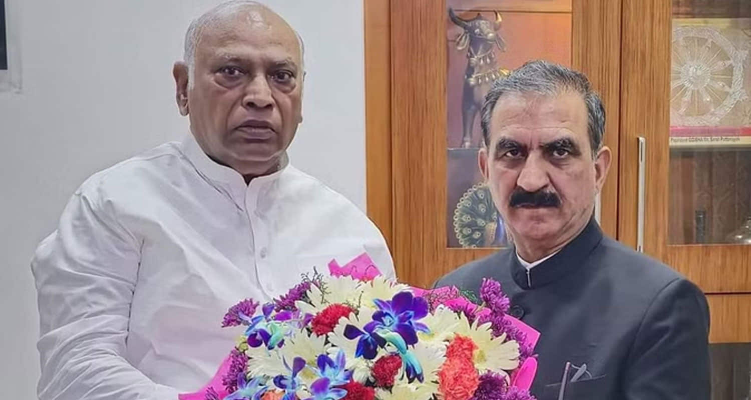 Cm sukhwinder singh sukhu met congress national president mallikarjun kharge delhi
