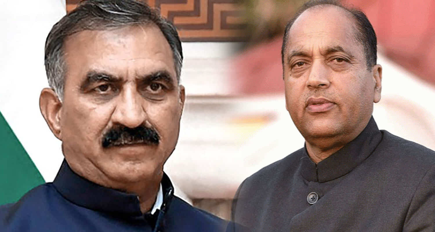 Cm sukhu counter attack jairam thakur become a dealer of lies he has done phd