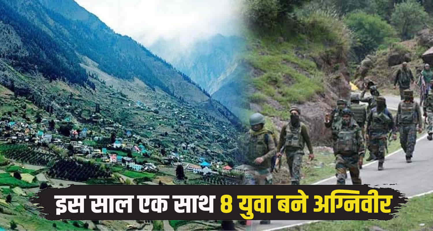 38 youths joined the indian army from hinsa village of lahaul spiti himachal