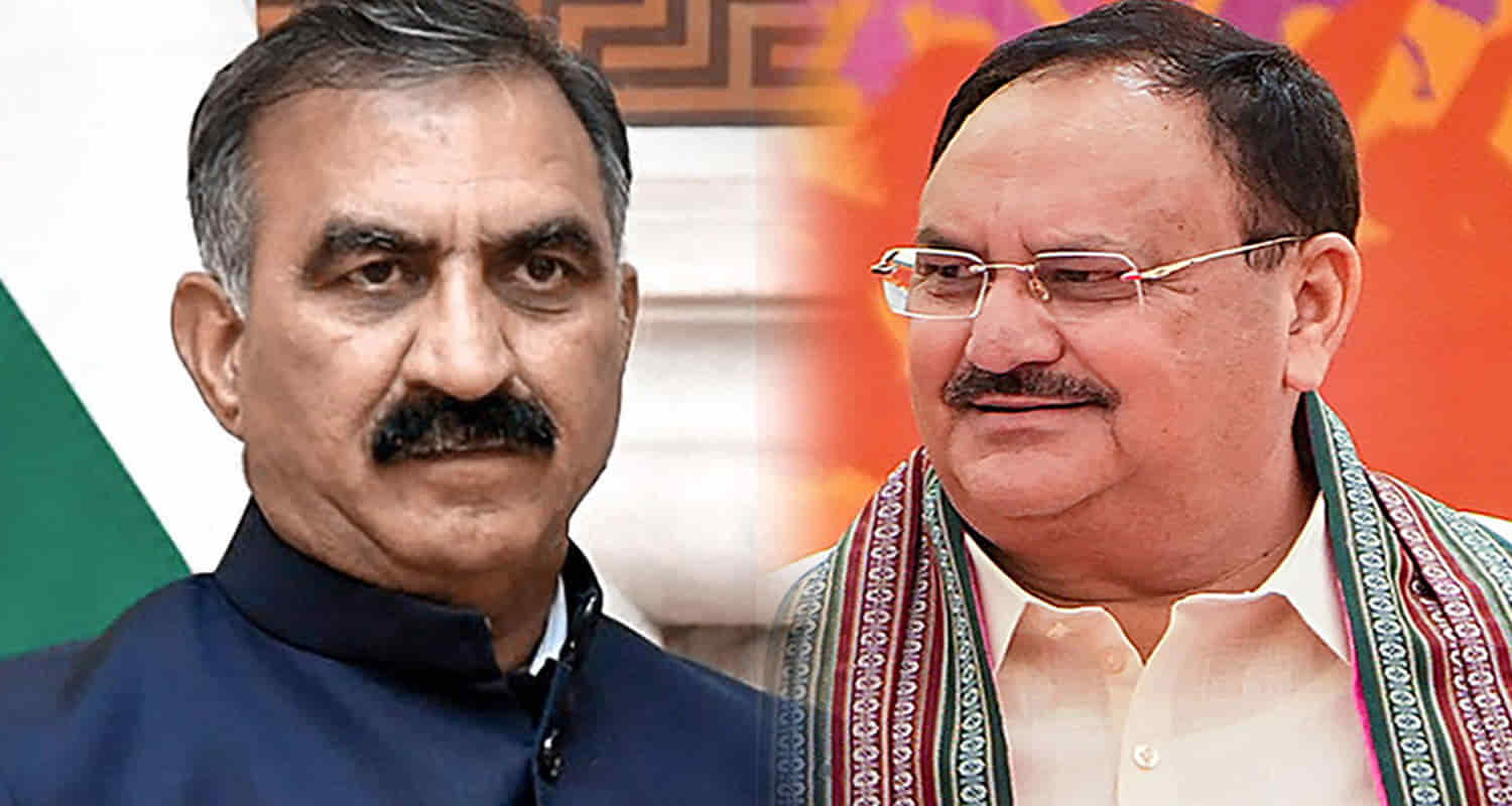 Cm sukhu lashed out at nadda we are not begging revenue deficit grant is our right