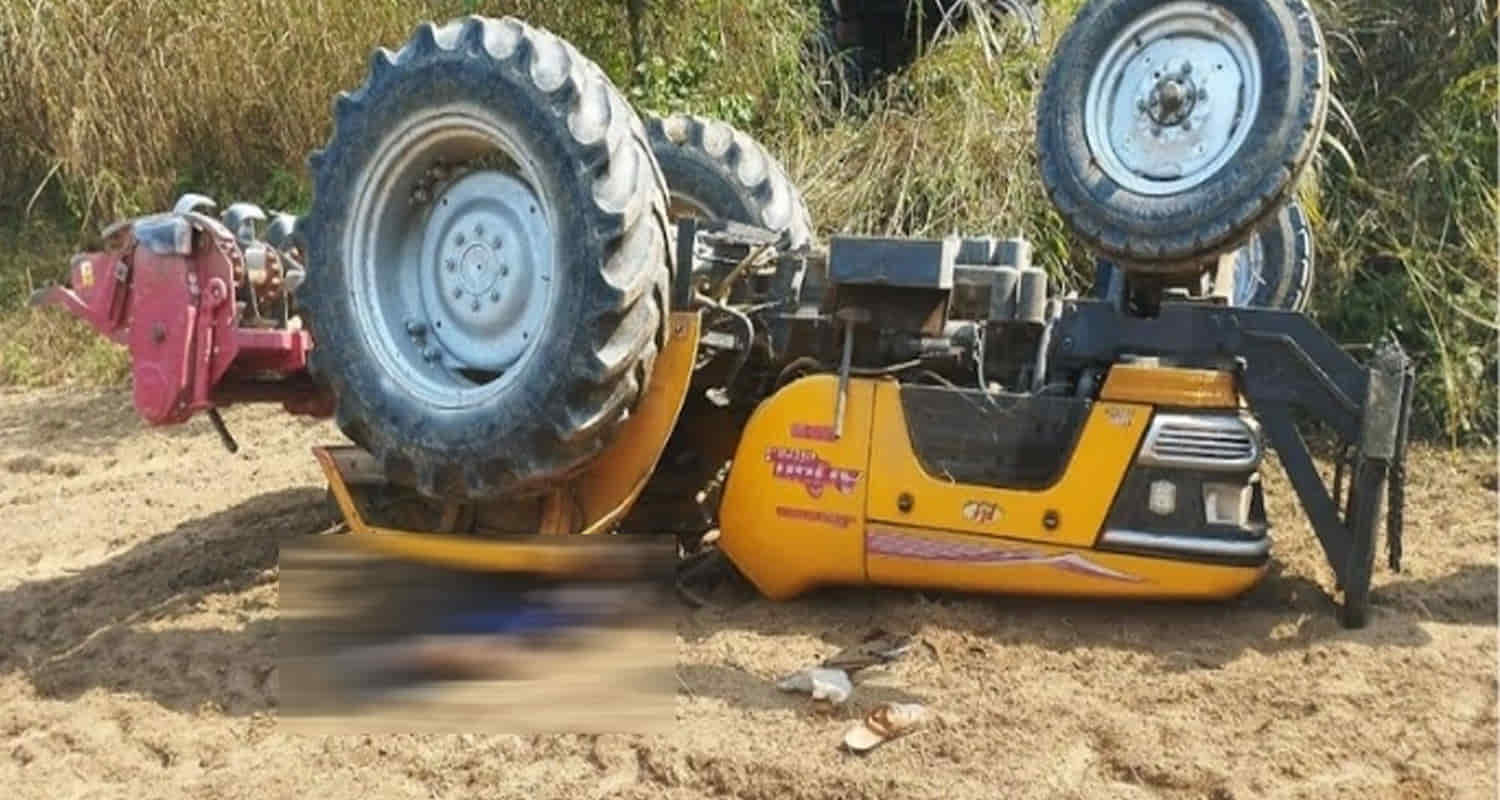 Himachal hamirpur sujanpur driver buried under tractor in field