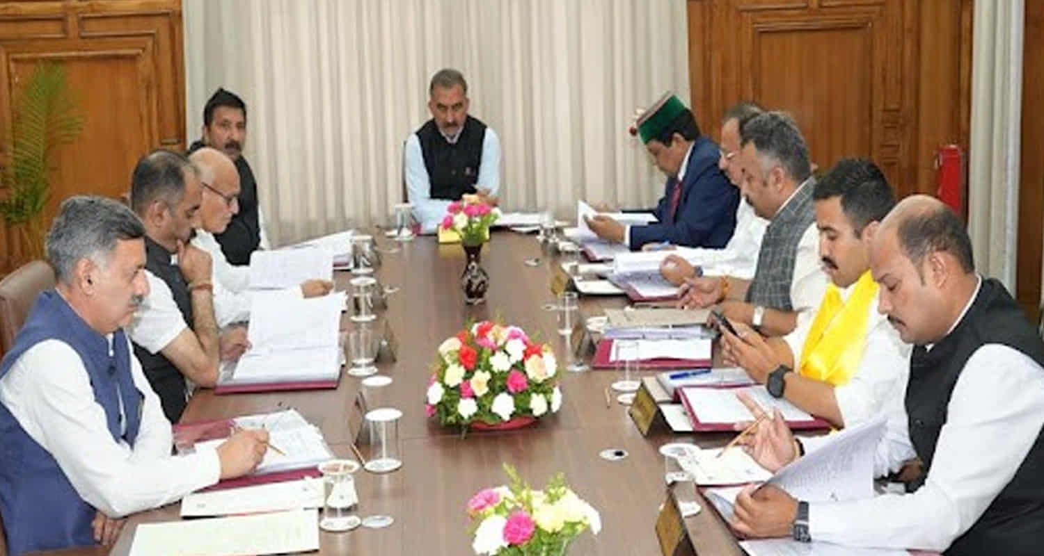 Cm sukhu called cabinet meeting on 22 october himachal news hindi update shimla