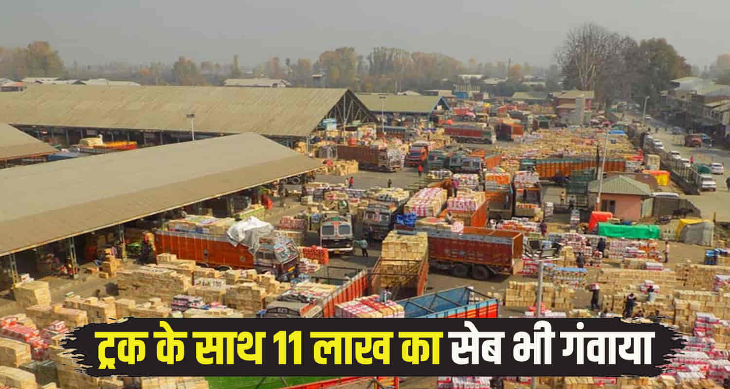 517 apple boxes worth 11 lakhs loaded truck missing shimla sent to raipur