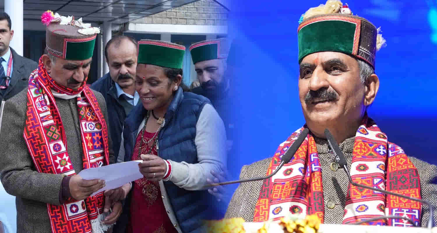 Cm sukhu announced 25 thousand rupees girl every year at kalpa balika ashram himachal kinnaur