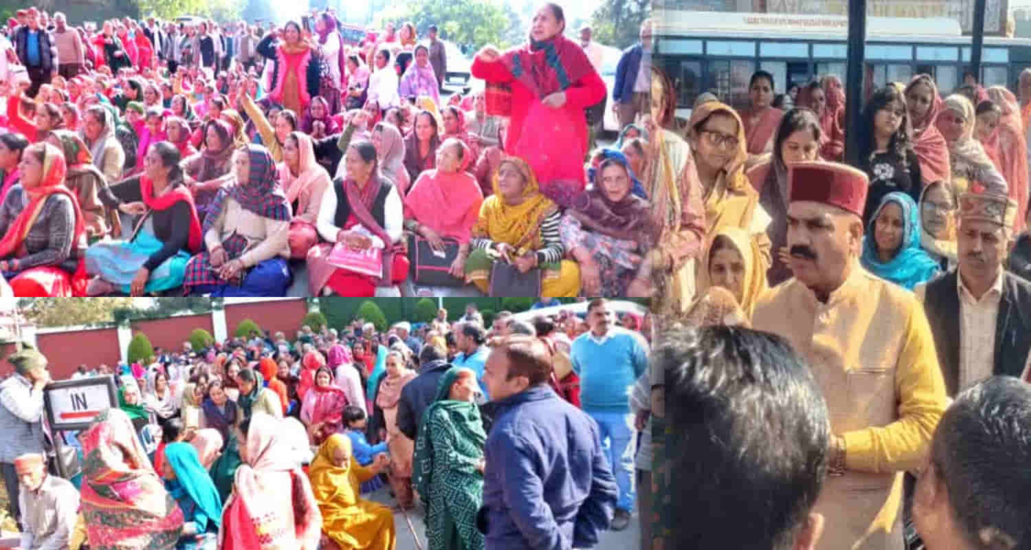 Himachal hamirpur charitable hospital bhota public protest mla indradutt lakhanpal warns hunger strike