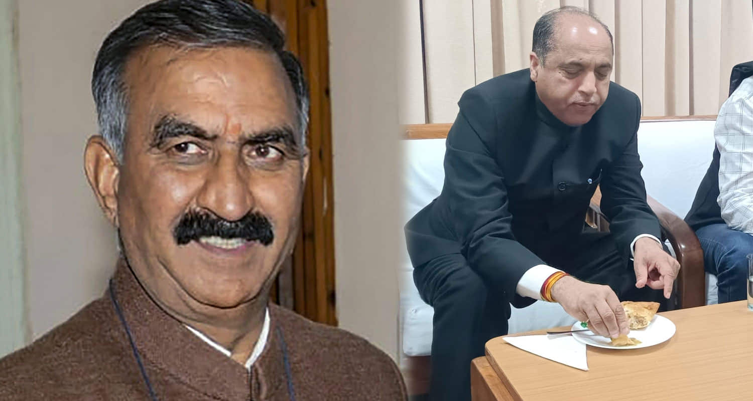 Cm sukhu took a dig jairam left politics and started opening a samosa shop