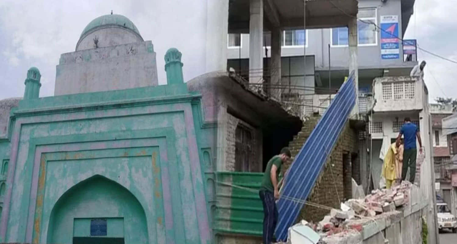 Devbhoomi sangharsh samiti announced protest against illegal construction mosque mandi himachal