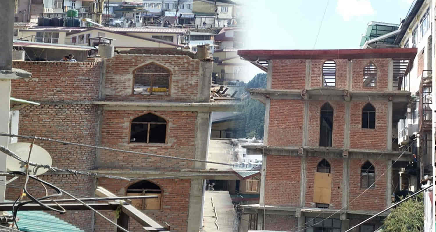 Himachal shimla sanjauli mosque walls debris dumping become problem after removing roof