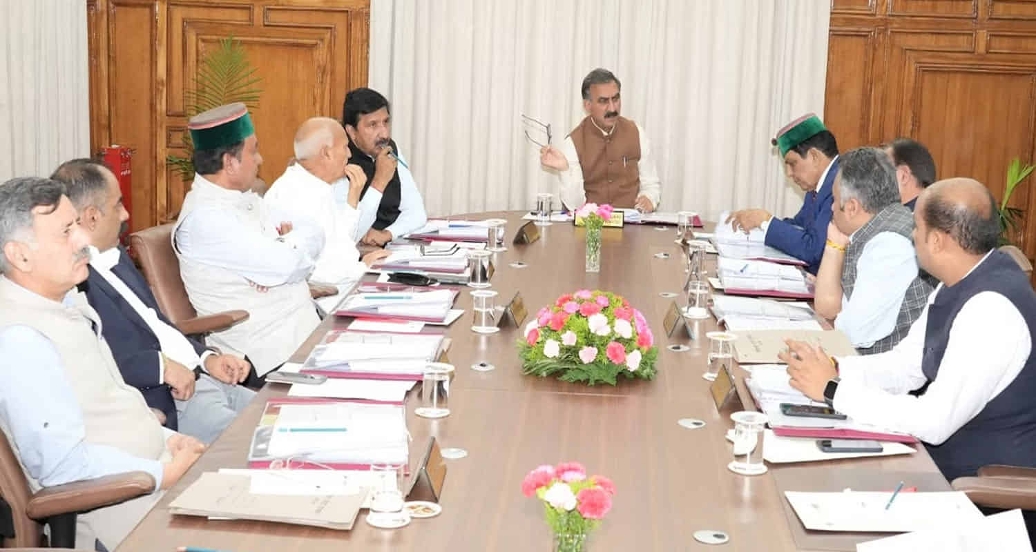 Himachal cm sukhu called a cabinet meeting on november 16