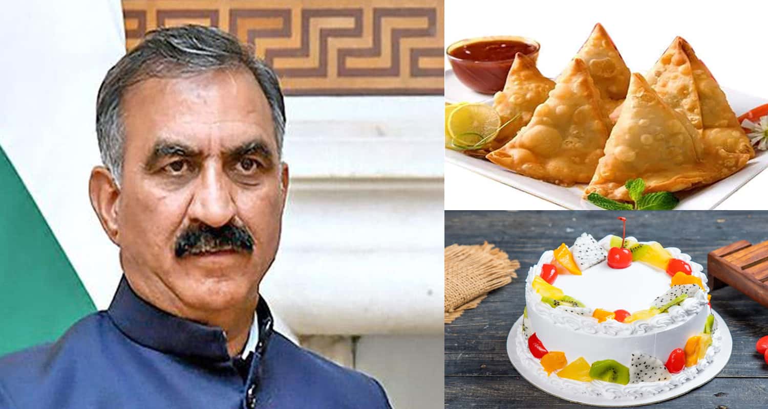 Cm sukhu breakfast samosa cid bjp congress police himachal pradesh