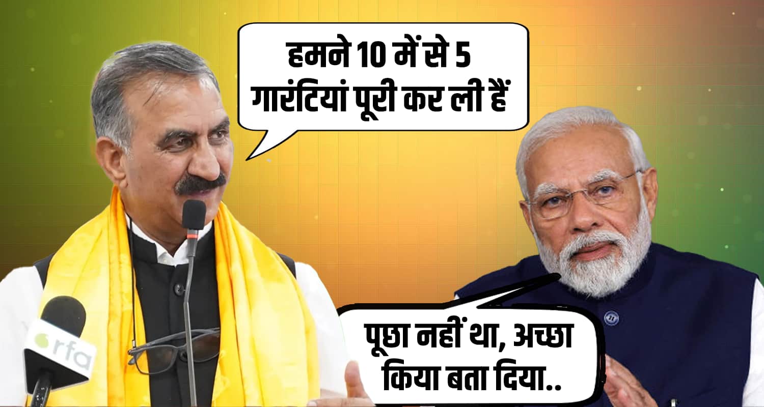 Cm sukhu government pm modi guarntees ten himachal congress bjp tweet