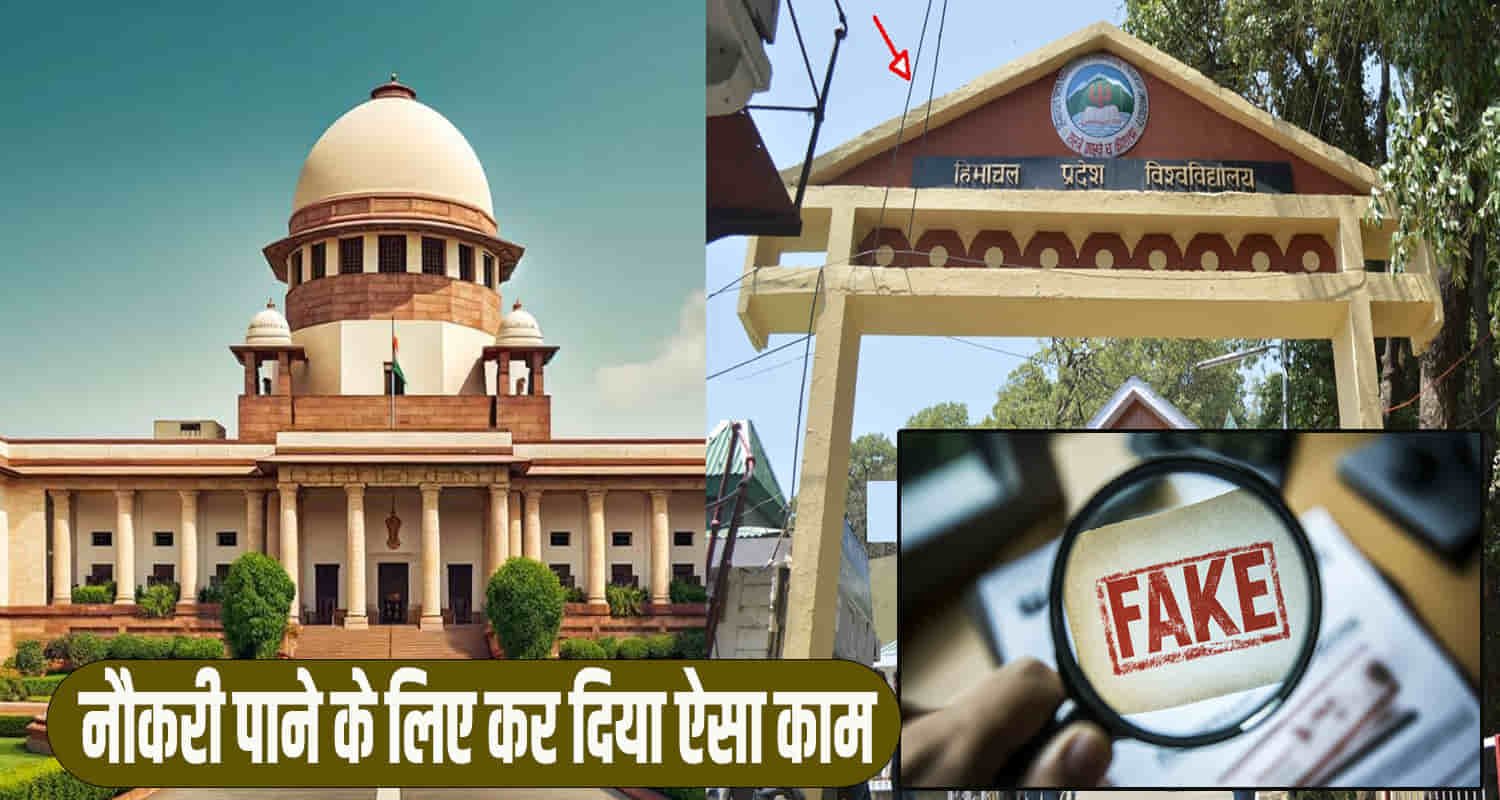 Himachal news hindi update hpu professor fake docuement ews supreme court decision