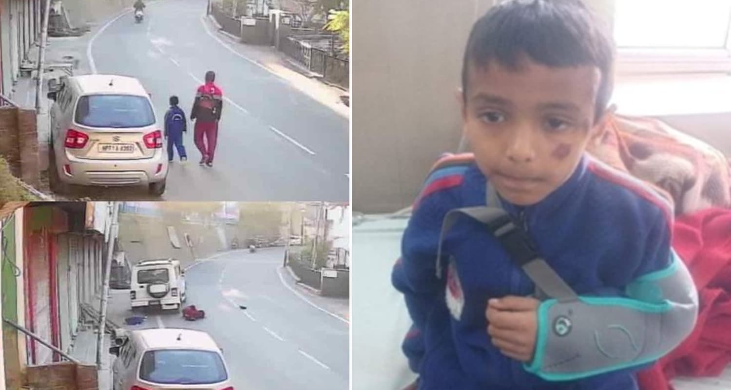 Hit and run jhansi park sirmaur nahan father son himachal pradesh