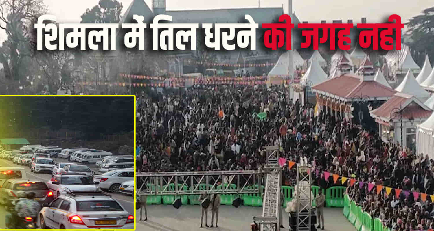 Himachal pradesh tourism tourists traffic new year celebration