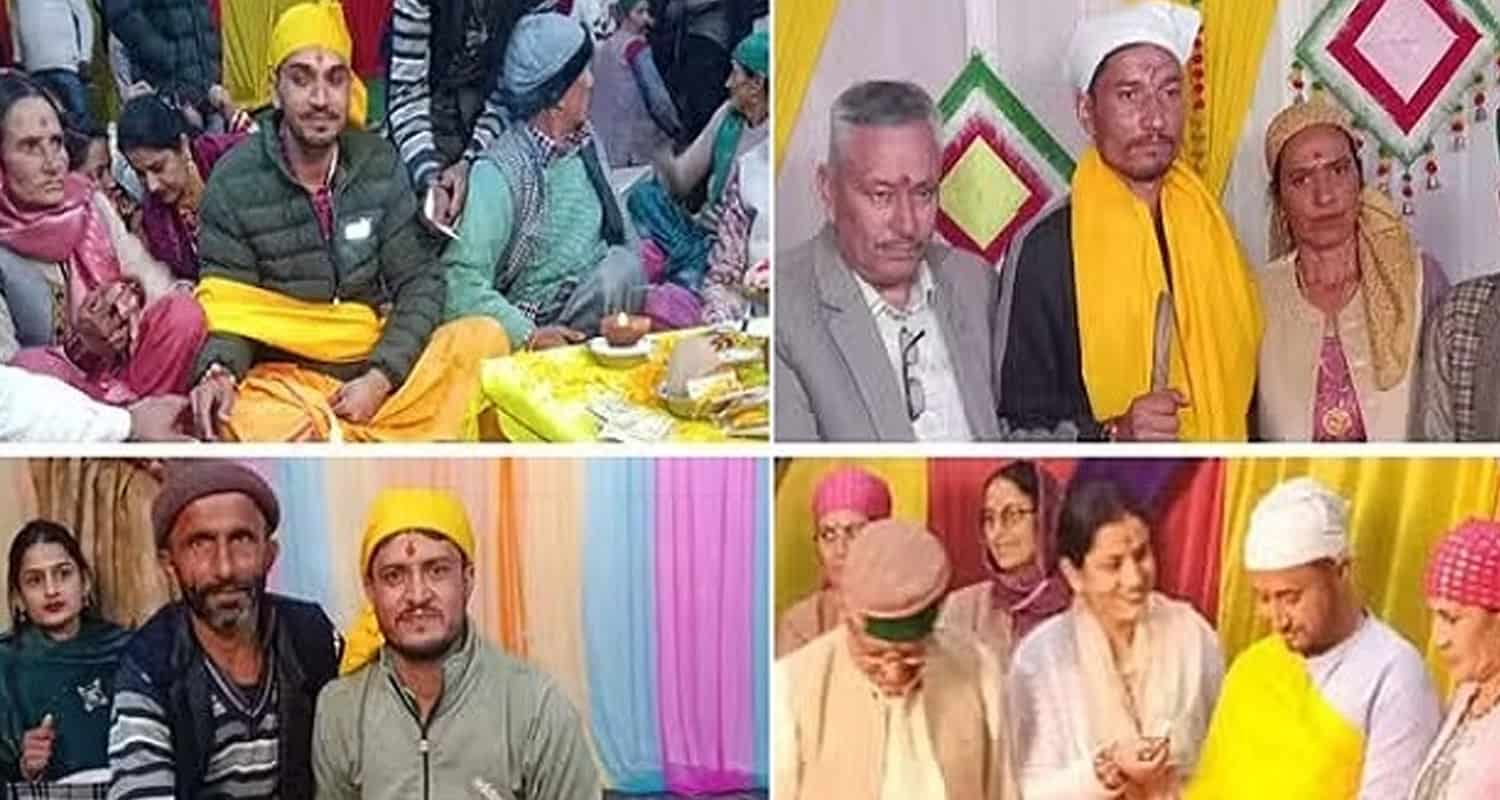 Four brothers marriage together giripar sirmaur joint family himachal pradesh