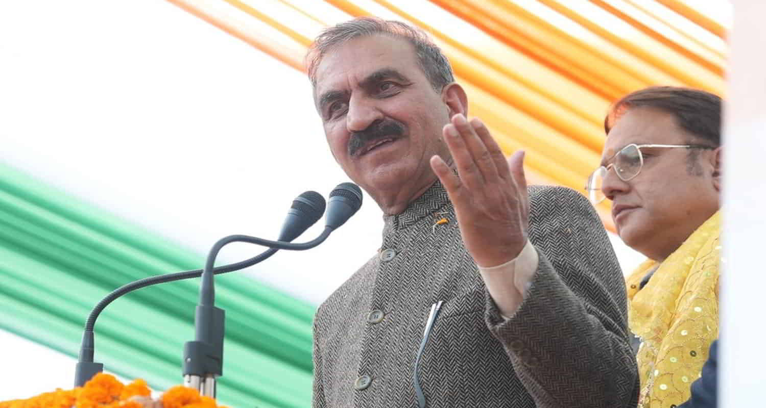 Jai ram thakur home constituency cm sukhu comments on bjp