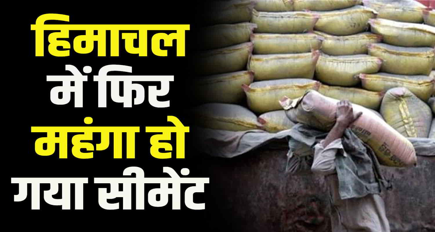 Cement companies in himachal increased cement price by rs 10 per bag