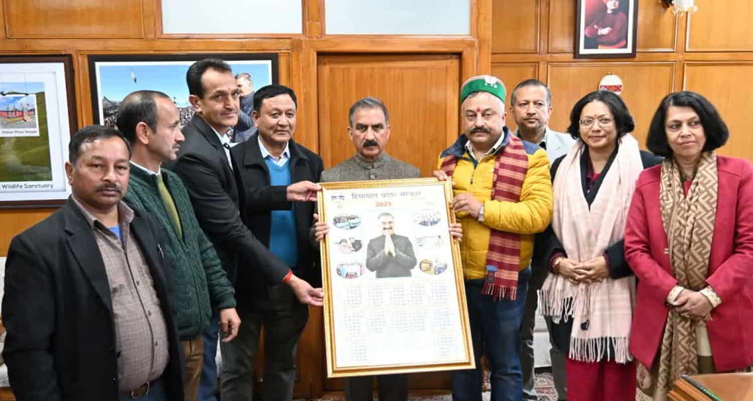 Cm sukhu released govt calendar 2025 himachal shimla