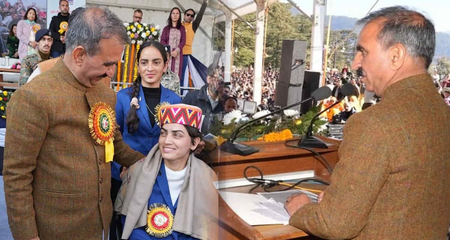 Cm sukhu honored international medal winners nishad got rs 7 80 crore