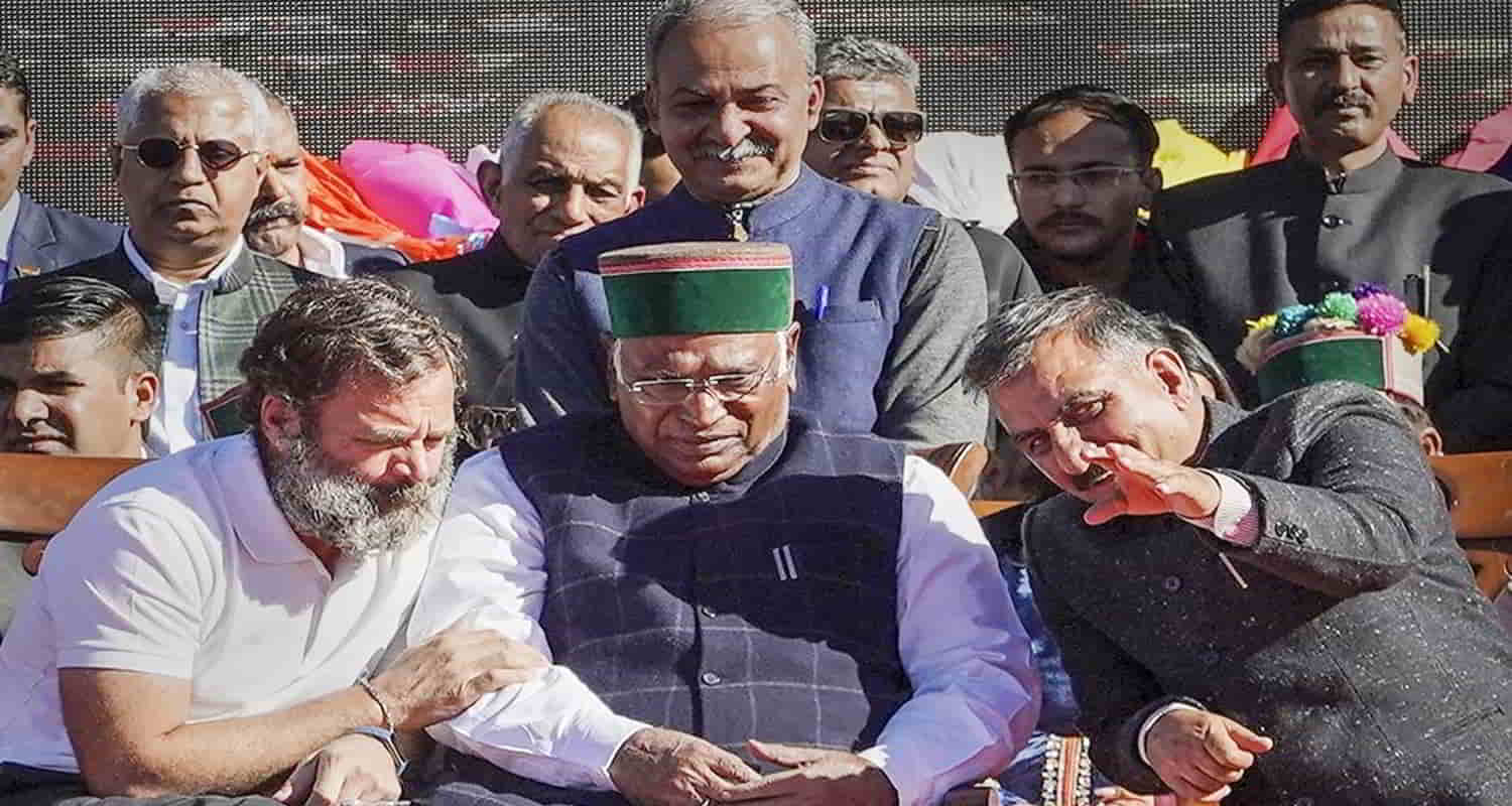 Mallika arjun kharge rahul gandhi and priyanka gandhi vadra not attend two year program himachal congress govt