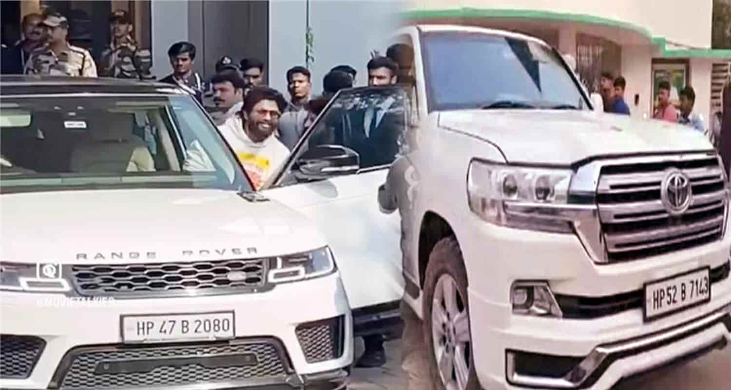 Film actor allu arjun travels range rover with himachal number plate